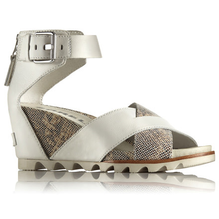 Sorel Joanie Sandal II Leather and Suede Womens, Sea Salt, 7 US, 1787331125-7