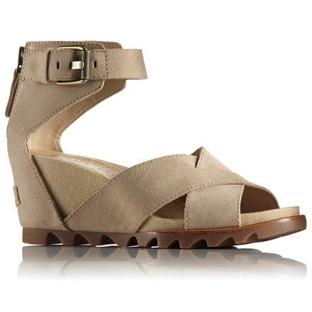 Sorel Joanie Sandal II Suede, Womens, Oatmeal, 7.5 US, 1787311241-7.5