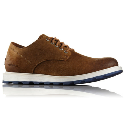 Sorel Madson Oxford Waterproof Suede Casual Boot, Mens, Camel Brown/Sea Salt, 14 US, 1775881224-14