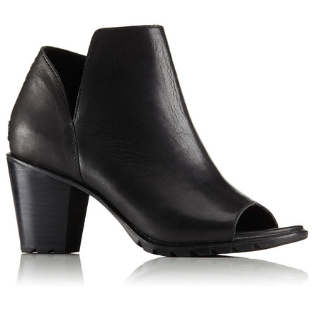 Sorel Nadia Bootie Leather Casual Boot, Womens, Black, 9.5 US, 1775791010-9.5