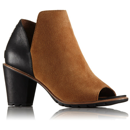 Sorel Nadia Bootie Suede Casual Boot, Womens, Camel Brown, 9.5 US, 1787251224-9.5