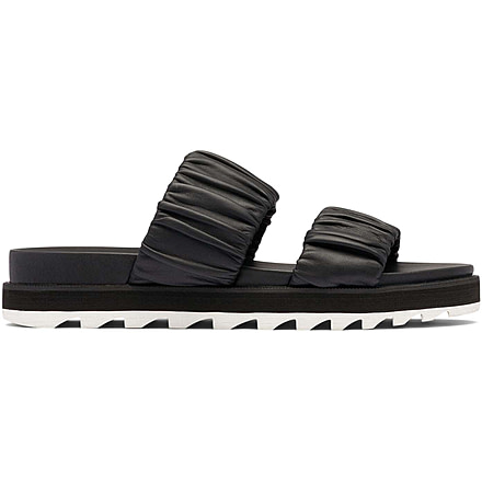 Sorel Roaming Two Strap Slide Sandals - Womens, Black/Chalk, 9.5 US, 1988461-010-9.5