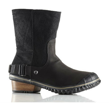 Sorel Slimshortie Casual Boot - Women's-Black/Oxford Tan-Medium-7 US