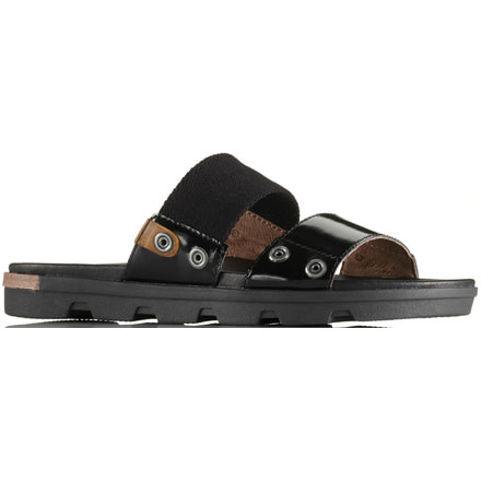 Torpeda Slide Sandal - Womens-Black/White-Medium-6
