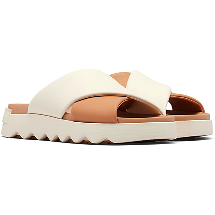Sorel VIIbe Crisscross Slide - Womens, Honest Beige/Chalk, 9, 2076811-246-9