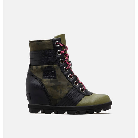 Sorel Youth Lexie Wedge Camo Shoe - Girls, Hiker Green, Bl, 1, 1808521371-1