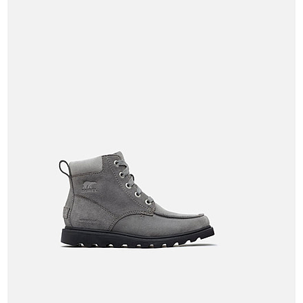 Sorel Youth Madson Moc Toe Waterproof Boot - Boys, Quarry, Chrome, 3, 1822181052-3