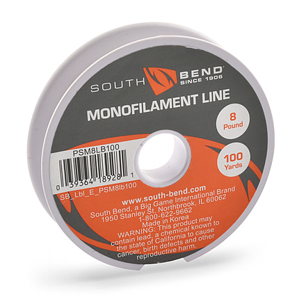 South Bend Pony Spool Mono 8Lb 100 Yd, PSM8LB100