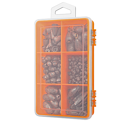 South Bend Value Pak Sinkers w/Utility Box, VP-5