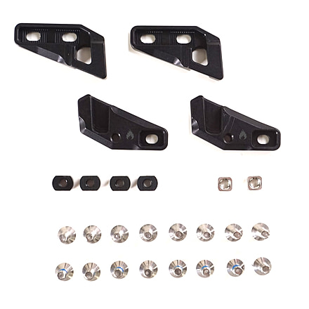 Spark R&amp;D Fixie Clips, Through-Mount, Black, AC183