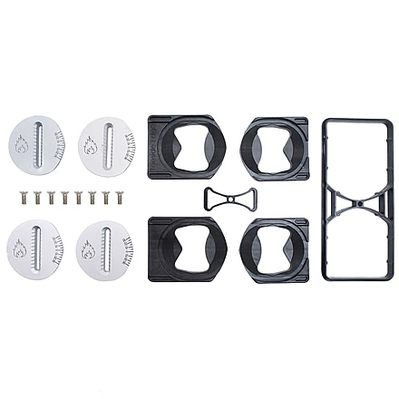 Spark R&amp;D Spark Canted Pucks, Black/Metal, AC129