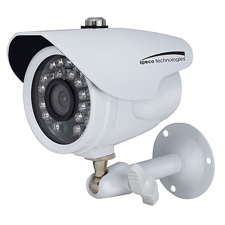 Speco Tech 2MP Color Waterproof Marine Bullet Camera w/IR, 10' Cable, 3.6mm Lens, White Housing HD-TV1 71174