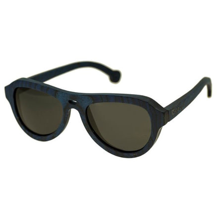 Spectrum Sunglasses Machado S113bk Sunglasses, Blue Frame, Black Lens SSGS113BK