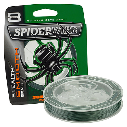 Spiderwire Stealth Smooth Superline, 0.013in/0.33mm, 30lb/13.6kg, 125yd/114m, 10lb, Moss Green, SCSM30G-125