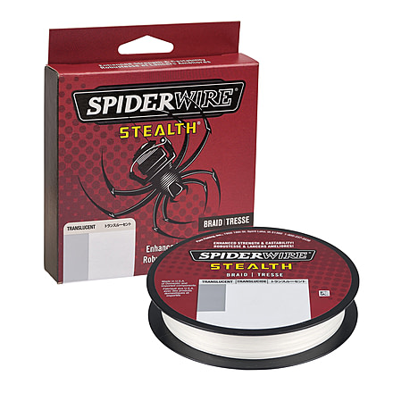 Spiderwire Stealth Translucent Superline, 0.012in/0.30mm, 30lb/13.6kg, 125yd/114m, 10lb, Translucent, SCS30T-125