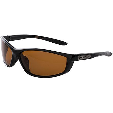 Spiderwire Web Spinner Sunglasses, Black Frame, Copper Lens 1310933