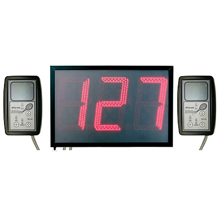 Sports Radar Nfsc II Twin Radars, Dl834 Led Display, Two Nfsc Tour Radar Units w/ 25in Cat5 Cable Each NFSC II