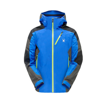 Spyder Eiger Shell Jacket - Mens, Turkish Sea/Black/Polar, Medium, 181746482333P
