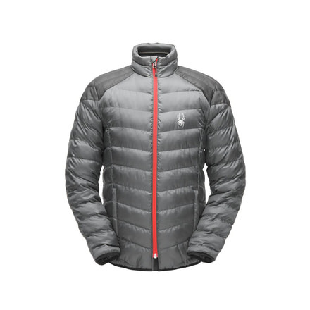 Spyder Geared Synthetic Down Jacket - Mens, Polar/Black/Volcano, Extra Large 181458069666P