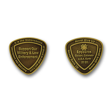 Spyderco Spydercoin 20 Fixed Blade Knife, Black, COIN2020