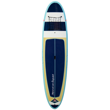 Stand On Liquid Del Mar Paddle Board Lightweight EPS Foam, 11in, Aqua,Navy, SONL17DELM11