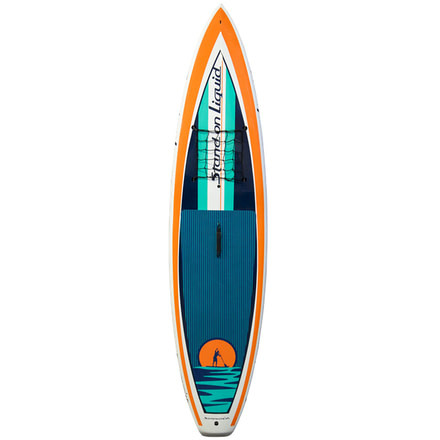 Stand On Liquid Sammamish Paddle Board Epoxy Construction, 11in, Aqua,Navy,Org, SONL17SAMM11