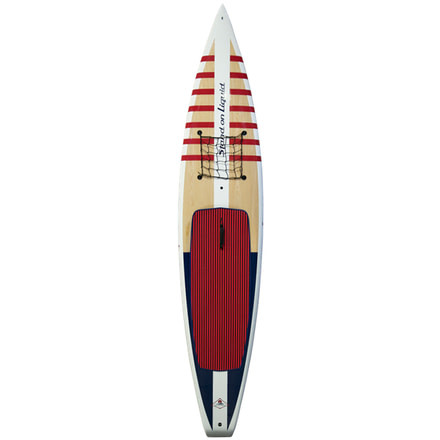 Stand On Liquid San Juan Paddle Board Thermal Composite Wood Construction, 12,6in, Brick Red,White, SONL17SANJ126