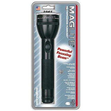 Mag S2C016 Standard Maglite 2C Black Flashlight - Blister Pack