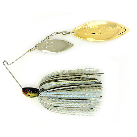 Stanley Jigs 1/2 oz. Vibra Wedge Extreme Hand Tied, Double Willow, Nickel/Gold, Hickory Shad, VWEX12-426DW