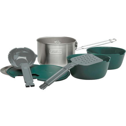Stanley Adventure All-In-One Two Bowl Cook Set, Stainless Steel, 10-01715-016