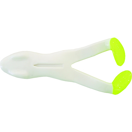 Stanley Baby Hot Feet Ribbit Frog Unrigged, 3 1/4&quot; White/Chartreuse, Floating, SRFH-700