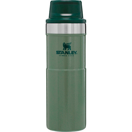 Stanley Classic Trigger-Action Travel Mug, Hammertone Green, 16 oz, 10-06439-026
