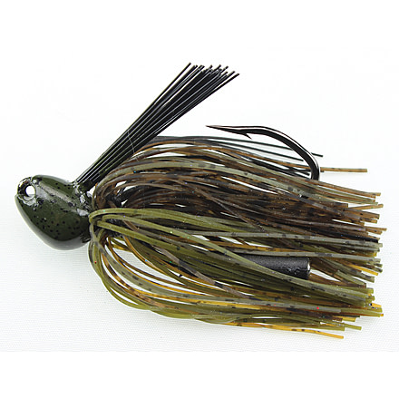 Stanley Jigs 1/2 oz. Big Nasty Jig, Hand Tied, Green Pumpkin Passion, BNJ12-196HT