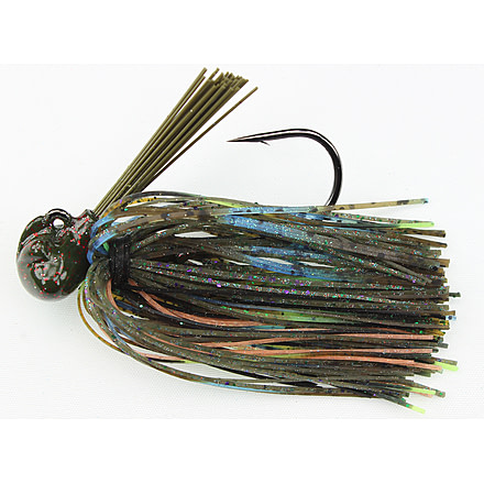 Stanley Jigs 1/2 oz. Stanleys Stand-Up Football Jig, Hand Tied, Perfect Blue Gill, SFBJ12-601HT