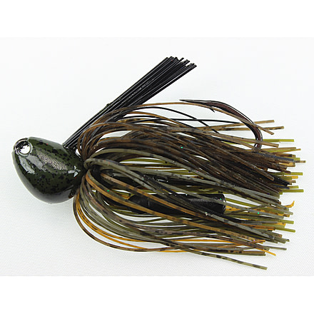 Stanley Jigs 1 oz. Big Nasty Jig, Hand Tied, Green Pumpkin Passion, BNJ1-196HT