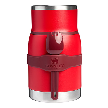 Stanley The Adventure To-Go Food Jar w/Spork, Chili Red, 24 oz/0.71 L, 10-10835-028