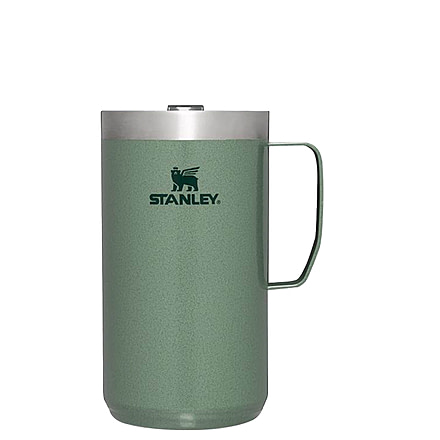 Stanley The Stay-Hot Camp Mug 24oz, Hammertone Green, 24 oz/0.71 L, 10-11443-003
