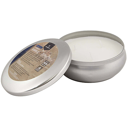 Stansport Bug Repellent Citronella Candle - 3-Wick, 10 oz, Stainless/White, 126