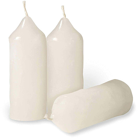 Stansport Lantern Candles - 3 Pack, White, 4.5L x 1W, 228