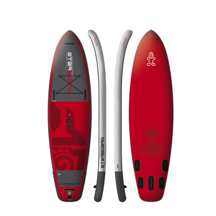 Starboard River Crossover Deluxe Lightweight Croc Skin Texture Paddle Board, Red/Black, 11ft 0in, 2017180601001