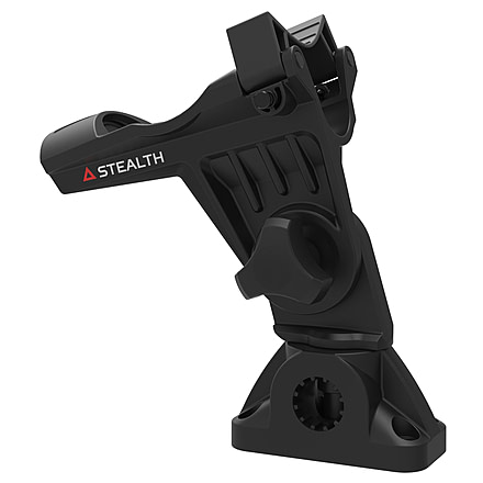 Stealth Rod Holders Qr2 Rod Holder With Mulit Mount Base, Black, QR2-MM