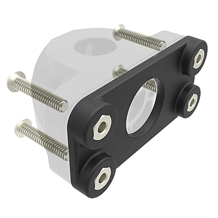 Stealth Rod Holders Backer Plate, Black, BPL1