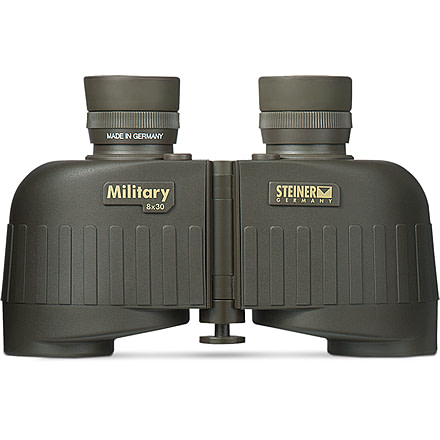 Steiner 8x30mm M30r Military Porro Prism Binoculars with Mil Ranging Reticle, NBR Long Life Rubber Armoring, OD Green, 2640