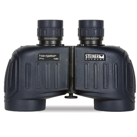 Factory DEMO, Steiner Navigator Pro 7x50mm Porro Prism Binocular, NBR Long Life Rubber Armoring, Navy Blue, 7655-DEMO
