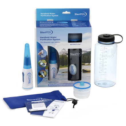 SteriPEN System Pack with Pre-Filter, Classic Bundle, 1 Liter Water Bottle 45704