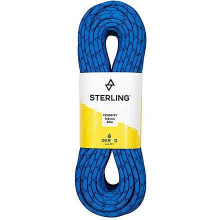 Sterling Velocity 9.8mm Xeros Rope, 40 m, Blue, DV106AX040