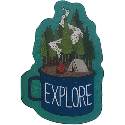 Sticker Art Camping Cup Explore Sticker, 4