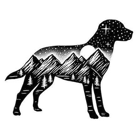 Sticker Art Adventure Dog Sticker