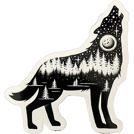 Sticker Art The Wolf Stikers, THE WOLF