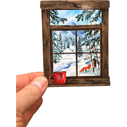 Sticker Art Wilderness Through A Window Stickers, WINDOW SUM